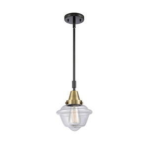 Oxford - 1 Light Stem Hung Mini Pendant In Traditional Style-9.13 Inches Tall and 7.5 Inches Wide