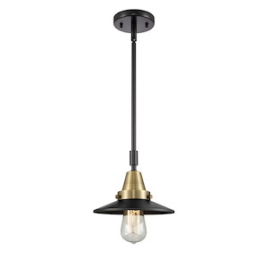 Railroad - 1 Light Stem Mini Pendant-9.13 Inch Tall and 8 Inch Wide - 1426620