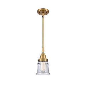 Canton - 1 Light Stem Hung Mini Pendant In Industrial Style-11.13 Inches Tall and 6.5 Inches Wide