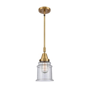 Canton - 1 Light Stem Hung Mini Pendant In Industrial Style-11.13 Inches Tall and 6.5 Inches Wide - 1289359