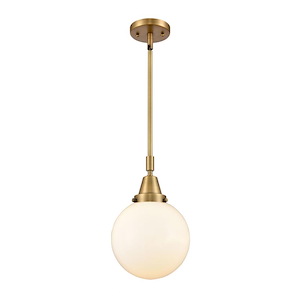 Beacon - 1 Light Stem Hung Mini Pendant In Industrial Style-12.63 Inches Tall and 8 Inches Wide - 1289323