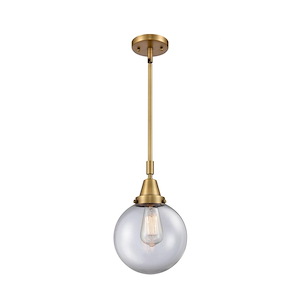 Beacon - 1 Light Stem Hung Mini Pendant In Industrial Style-12.63 Inches Tall and 8 Inches Wide