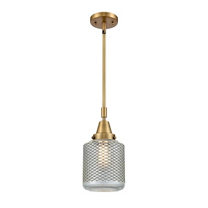 Stanton - 1 Light Stem Hung Mini Pendant In Industrial Style-13.13 Inches Tall and 6 Inches Wide - 1289268