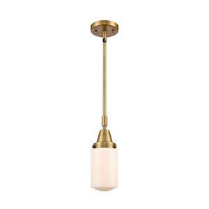Dover - 1 Light Stem Hung Mini Pendant In Traditional Style-11.38 Inches Tall and 4.5 Inches Wide
