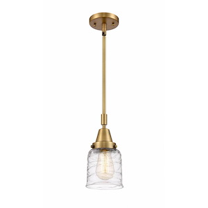Bell - 1 Light Stem Hung Mini Pendant In Industrial Style-11.13 Inches Tall and 5 Inches Wide