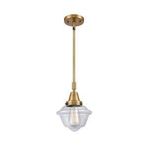 Oxford - 1 Light Stem Hung Mini Pendant In Traditional Style-9.13 Inches Tall and 7.5 Inches Wide