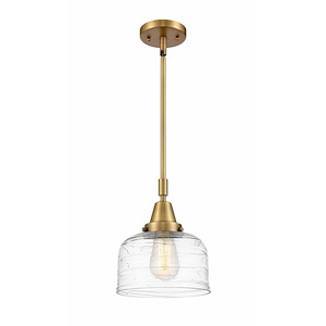 Bell - 1 Light Stem Hung Mini Pendant In Industrial Style-11.13 Inches Tall and 8 Inches Wide