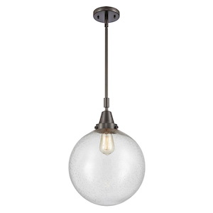 Beacon - 1 Light Stem Hung Mini Pendant In Industrial Style-16.13 Inches Tall and 12 Inches Wide