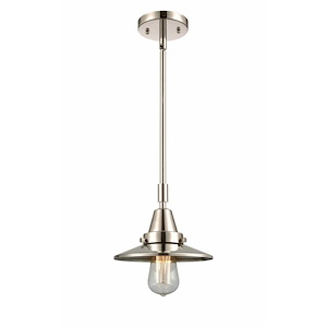Railroad - 1 Light Stem Hung Mini Pendant In Traditional Style-9.13 Inches Tall and 8 Inches Wide - 1289352