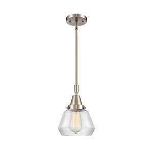 Fulton - 1 Light Stem Hung Mini Pendant In Industrial Style-10.13 Inches Tall and 7 Inches Wide
