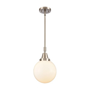 Beacon - 1 Light Stem Hung Mini Pendant In Industrial Style-12.63 Inches Tall and 8 Inches Wide - 1289323