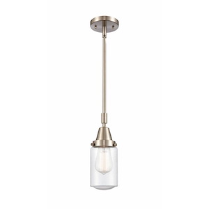 Dover - 1 Light Stem Hung Mini Pendant In Traditional Style-11.38 Inches Tall and 4.5 Inches Wide - 1289348