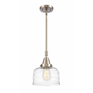 Bell - 1 Light Stem Hung Mini Pendant In Industrial Style-11.13 Inches Tall and 8 Inches Wide - 1289367