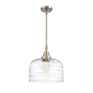 Bell - 1 Light Stem Hung Mini Pendant In Industrial Style-14.13 Inches Tall and 12 Inches Wide