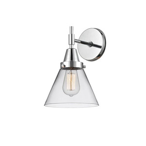 Cone - 1 Light Wall Sconce-11.25 Inches Tall and 7.75 Inches Wide