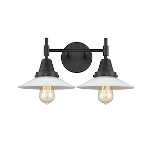 Halophane - 100W 2 LED Bath Vanity-7.25 Inch Tall and 18 Inch Wide - 1423903