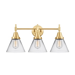 Cone - 3 Light Bath Vanity-11.25 Inch Tall and 25.75 Inch Wide - 1289383