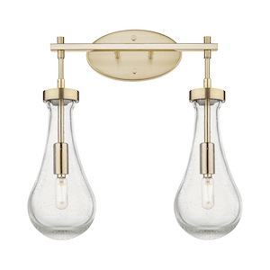 Owego - 2 Light Glass Bath Vanity-16.88 Inch Tall and 16.63 Inch Wide - 1372652
