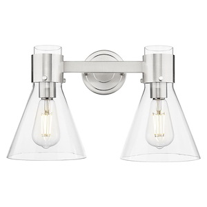 Lawton Cone - 2 Light Bath Vanity-15.5 Inch Wide and 9.63 Inch Tall - 1372662