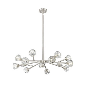 Aurora - 14 Light Chandelier-11.5 Inch Tall and 28.25 Inch Wide