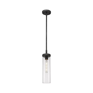 Lincoln - 1 Light Stem Hung Pendant In Industrial Style-15.5 Inches Tall and 3.88 Inches Wide