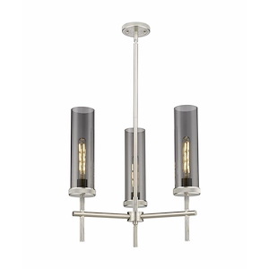 Lincoln - 3 Light Stem Hung Pendant In Industrial Style-19.5 Inches Tall and 21.25 Inches Wide - 1291926