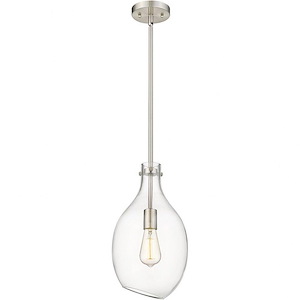 Salem - 1 Light Mini Pendant In Industrial Style-16 Inches Tall and 8.5 Inches Wide