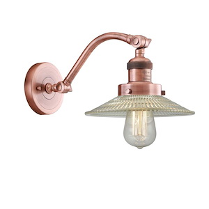 Halophane - 1 Light Adjustable Wall Sconce-11.5 Inch Tall and 8.5 Inch Wide - 1289438