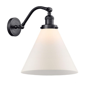 Cone - 1 Light Wall Sconce In Industrial Style-14 Inches Tall and 12 Inches Wide