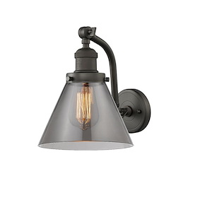 Cone - 1 Light Wall Sconce In Industrial Style-11.5 Inches Tall and 8 Inches Wide - 1289408