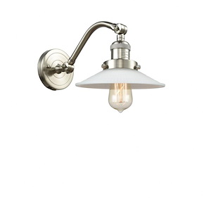 Halophane - 1 Light Wall Sconce In Industrial Style-11.5 Inches Tall and 8.5 Inches Wide - 1289438