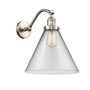 Cone - 1 Light Wall Sconce In Industrial Style-14 Inches Tall and 12 Inches Wide - 1289390