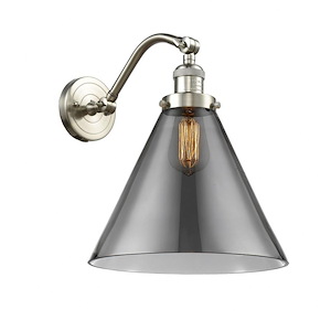 Cone - 1 Light Wall Sconce In Industrial Style-14 Inches Tall and 12 Inches Wide