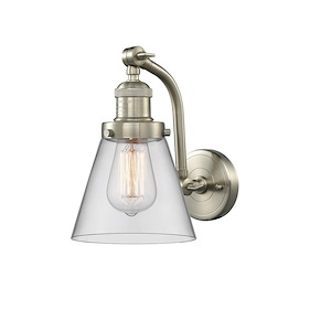 Cone - 1 Light Wall Sconce In Industrial Style-11.5 Inches Tall and 6.5 Inches Wide