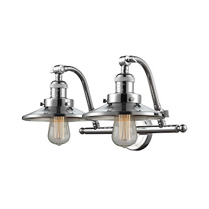 Railroad - 2 Light Adjustable Bath Vanity-12 Inch Tall and 18 Inch Wide - 1424054