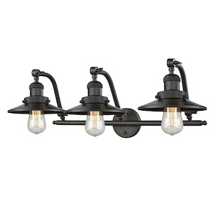 Railroad - 3 Light Adjustable Bath Vanity-12 Inch Tall and 28 Inch Wide - 1424227