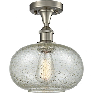 Gorham-1 Light Semi-Flush Mount in Industrial Style-9.5 Inches Wide by 12 Inches High