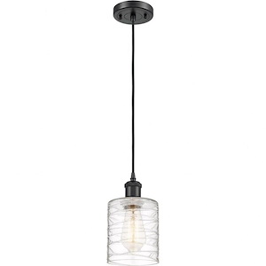 Cobbleskill - 1 Light Cord Hung Mini Pendant In Industrial Style-8 Inches Tall and 5 Inches Wide