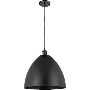 Ballston Cone - 1 Light Mini Dome Pendant In Industrial Style-18.75 Inches Tall and 16 Inches Wide - 1051478