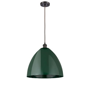 Ballston Cone - 1 Light Mini Dome Pendant In Industrial Style-18.75 Inches Tall and 16 Inches Wide