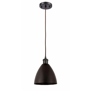 Ballston Dome - 1 Light Mini Dome Pendant In Industrial Style-11.25 Inches Tall and 7.5 Inches Wide