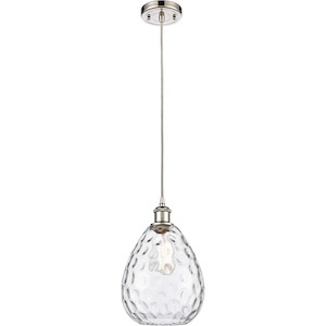 Large Waverly-1 Light Mini Pendant in Industrial Style-8 Inches Wide by 12 Inches High