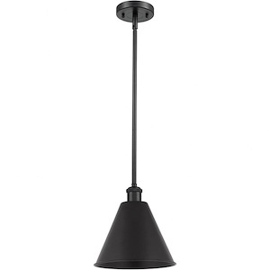 Ballston Cone - 1 Light Cone Pendant In Industrial Style-12.75 Inches Tall and 12 Inches Wide
