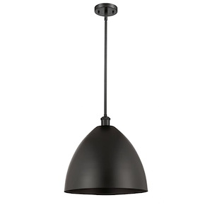 Ballston Cone - 1 Light Dome Pendant In Industrial Style-16.75 Inches Tall and 16 Inches Wide - 1051479