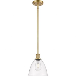 Ballston Dome - 1 Light Mini Pendant In Industrial Style-9.25 Inches Tall and 7.5 Inches Wide