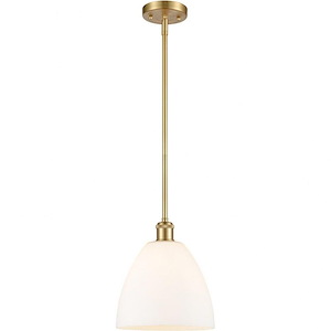 Ballston Dome - 1 Light Mini Pendant In Industrial Style-11.25 Inches Tall and 9 Inches Wide