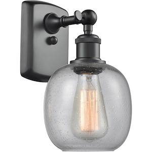 Belfast-1 Light Wall Sconce in Industrial Style-6 Inches Wide by 11 Inches High