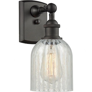 Caledonia-1 Light Wall Sconce in Industrial Style-5 Inches Wide by 12 Inches High
