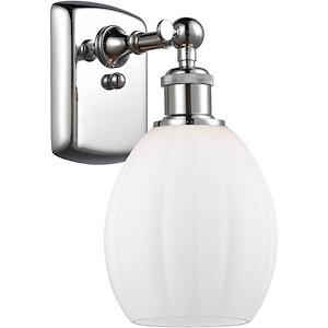 Eaton-1 Light Wall Sconce in Industrial Style-6 Inches Wide by 12 Inches High
