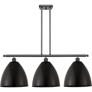 Ballston Cone - 3 Light Island In Industrial Style-14.25 Inches Tall and 38.5 Inches Wide - 1051458